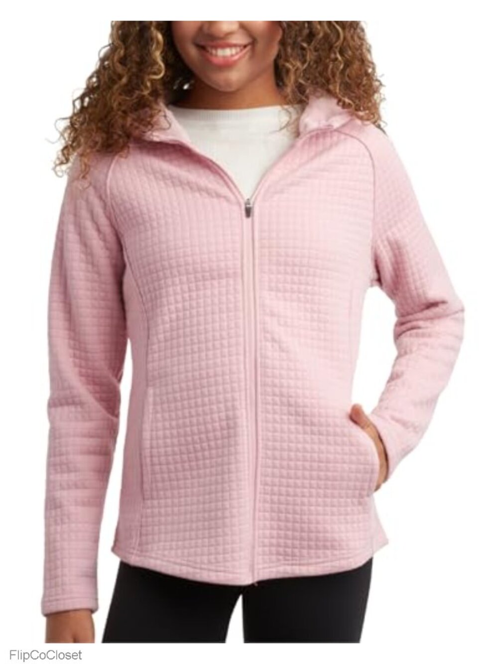 Full Zip Fleece Hoodie UPF 30+ Wind Resistant Sweatshirt